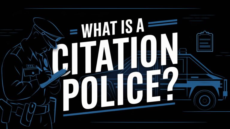 What Is a Citation Police? Understanding Traffic Tickets