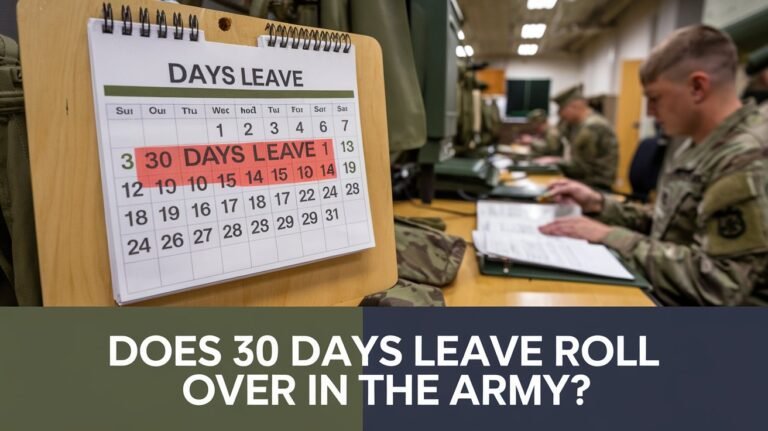 Does 30 Days Leave Roll Over Army? Policy Details