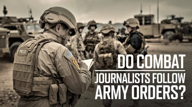 Do Combat Journalist Follow Army Orders: Rules And Roles