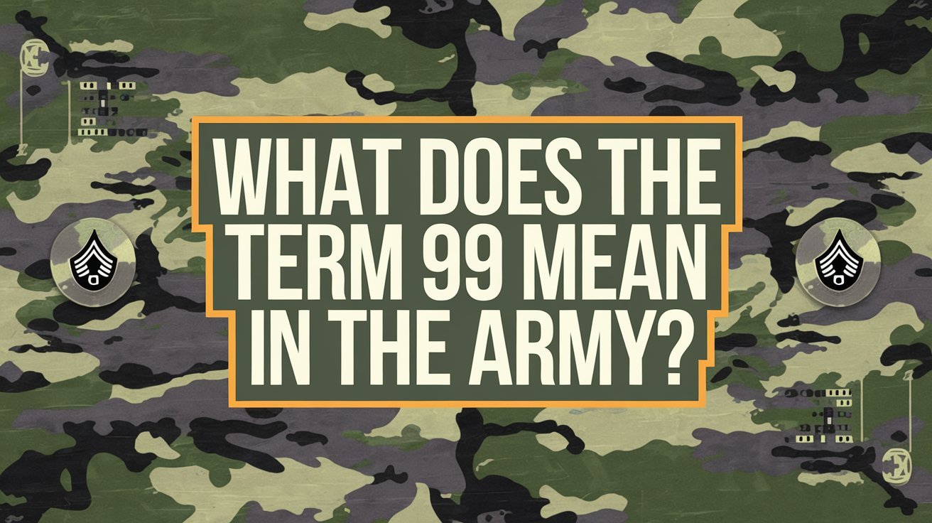 what does the term 99 mean in the army 1