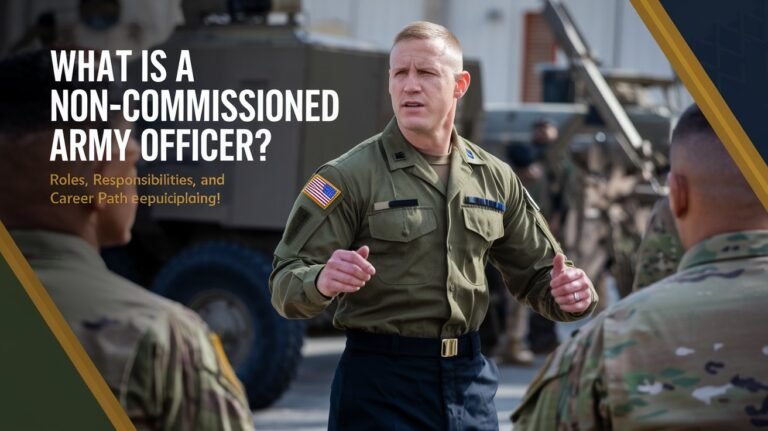 What Is A Non Commissioned Army Officer: Role and Responsibilities