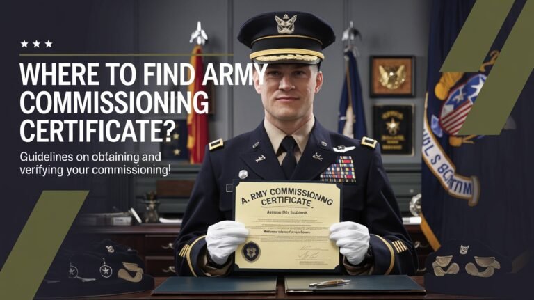 Where To Find Army Commissioning Certificate?