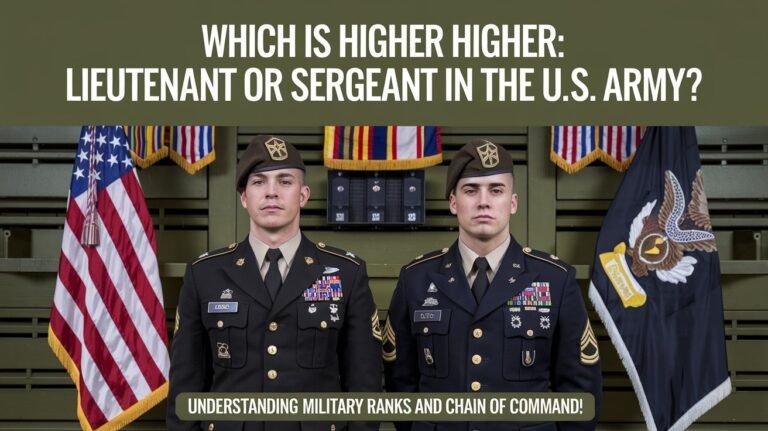 Which Is Higher Lieutenant Or Sergeant In Us Army?