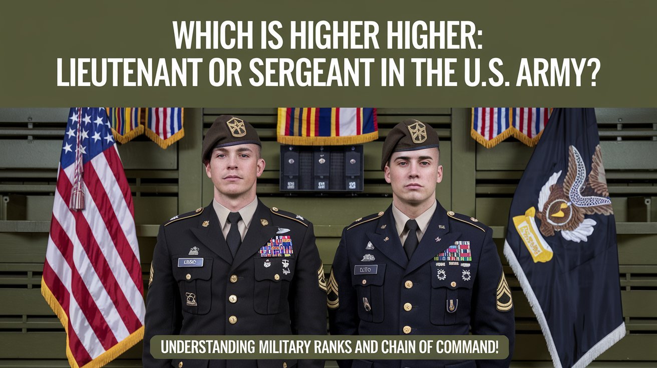 which is higher lieutenant or sergeant in us army