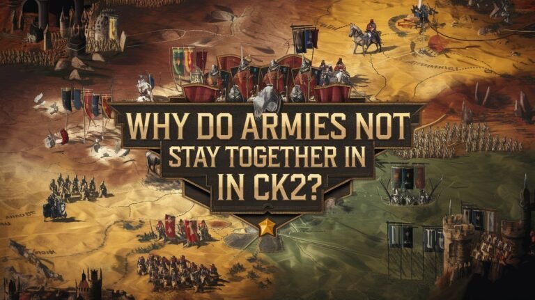 Why Do Armies Not Stay Together in CK2: Causes and Solutions