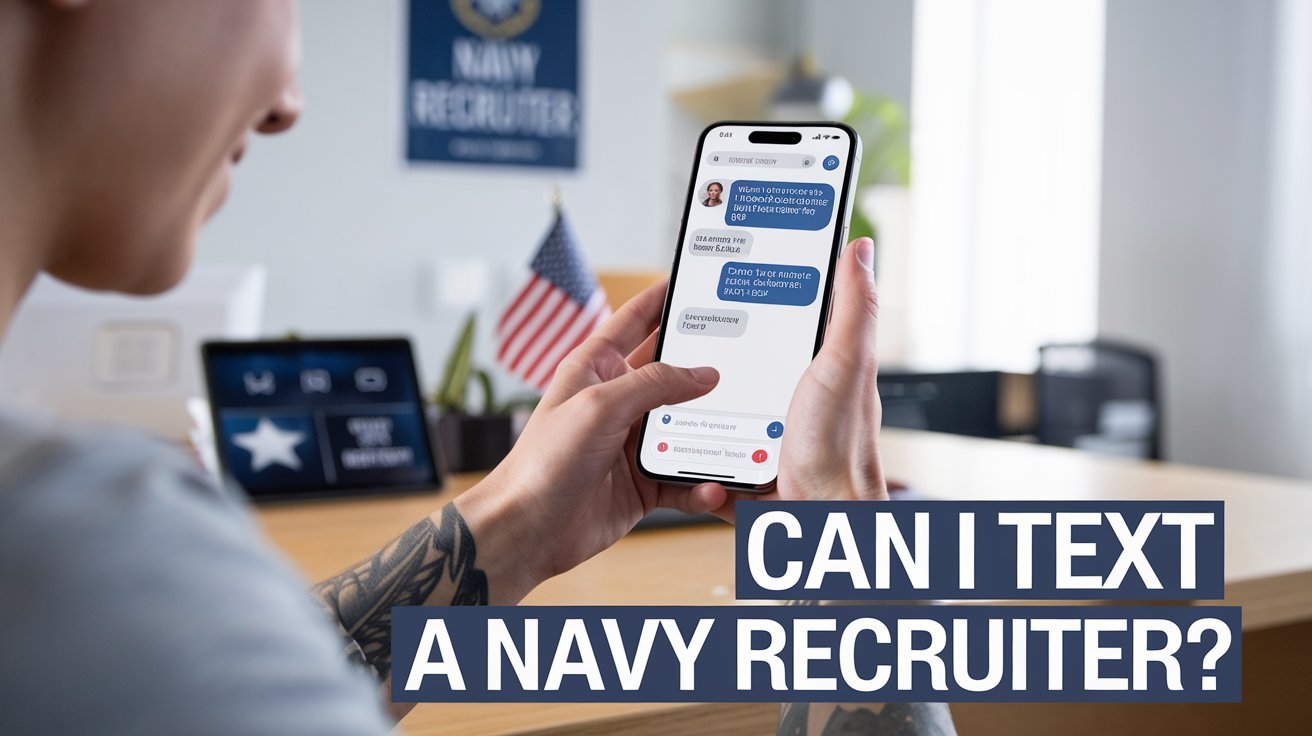 can i text a navy recruiter